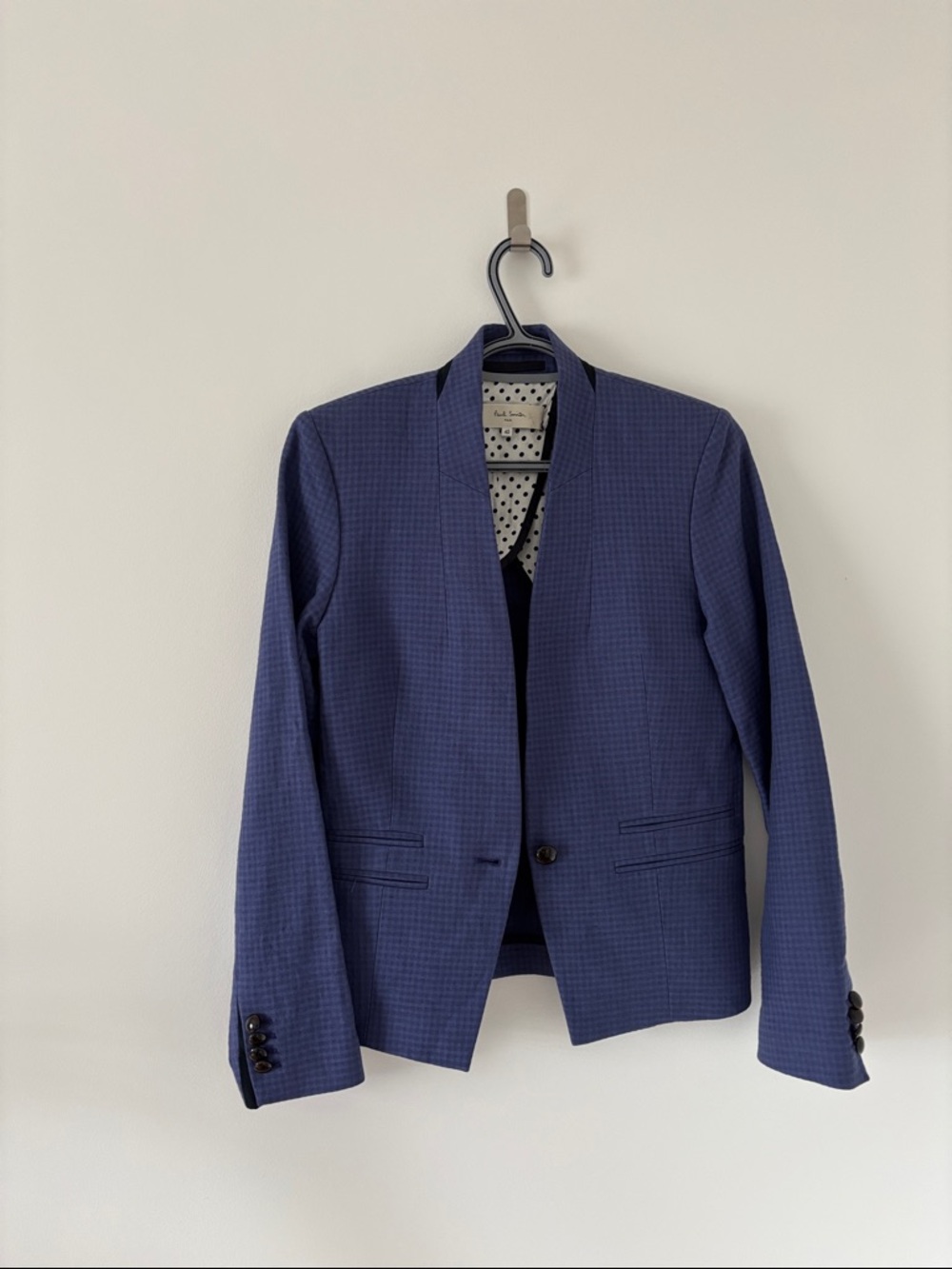 Paul Smith Women's Navy Textured Blazer Size 40